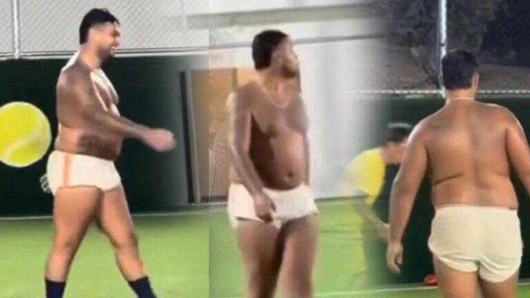 Lvbel C5 üstsüz maça çıktı! Halı sahadaki görüntüleri sosyal medyanın gündeminde